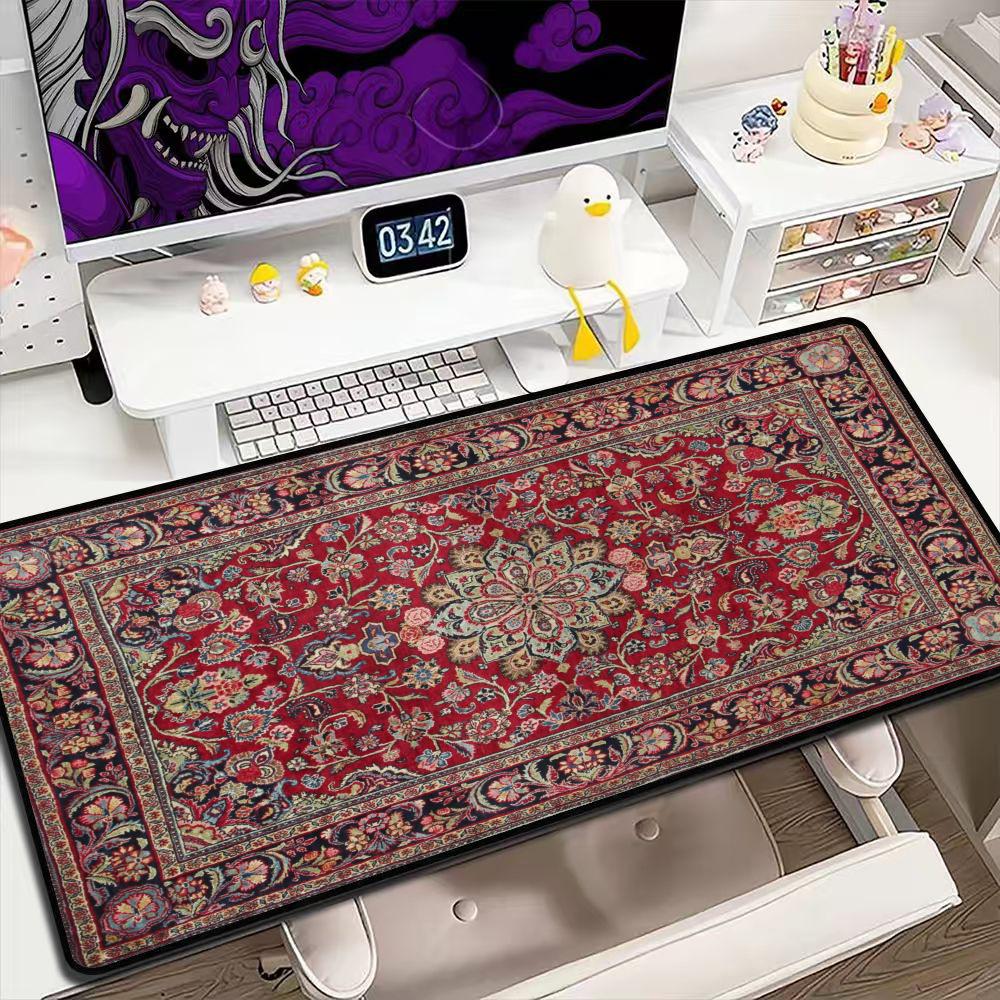 Mouse Gaming Retro - Vintage Persian Rug Pattern Large Mouse