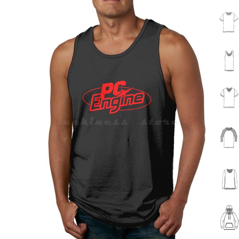 Retro Gaming Logo - Pc Engine Logo Tank Tops Print