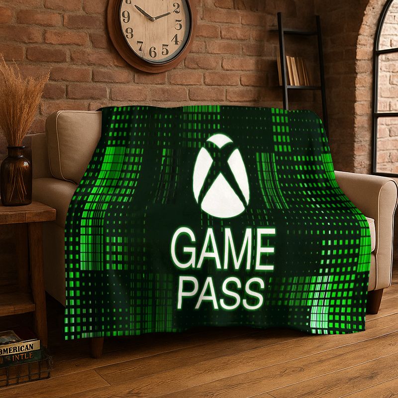 Retro Gaming Logo - retro Xbox Gaming Gamer Logo Flannel