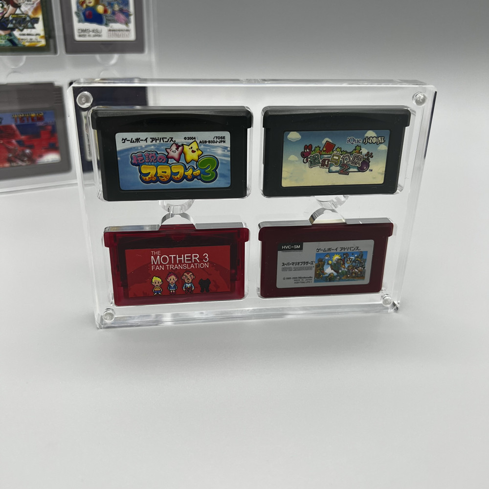 Game Boy Cartridge Holder - High transparency Acrylic Magnetic suction cover