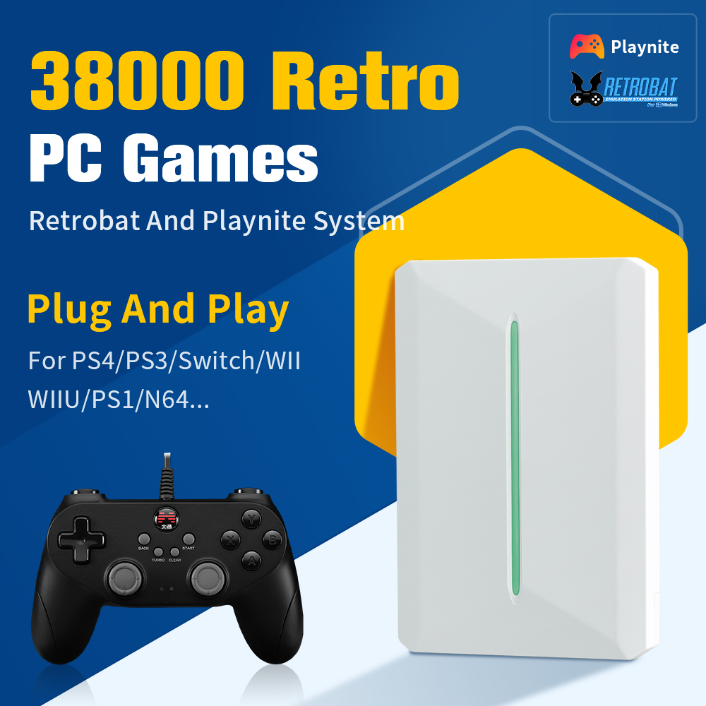 Retro Gaming Hard Drive - Portable 500G Retro Game Hard Drive