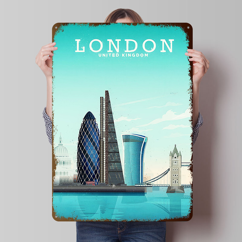 Retro Gaming In London - London Travel Metal Poster Custom Wall