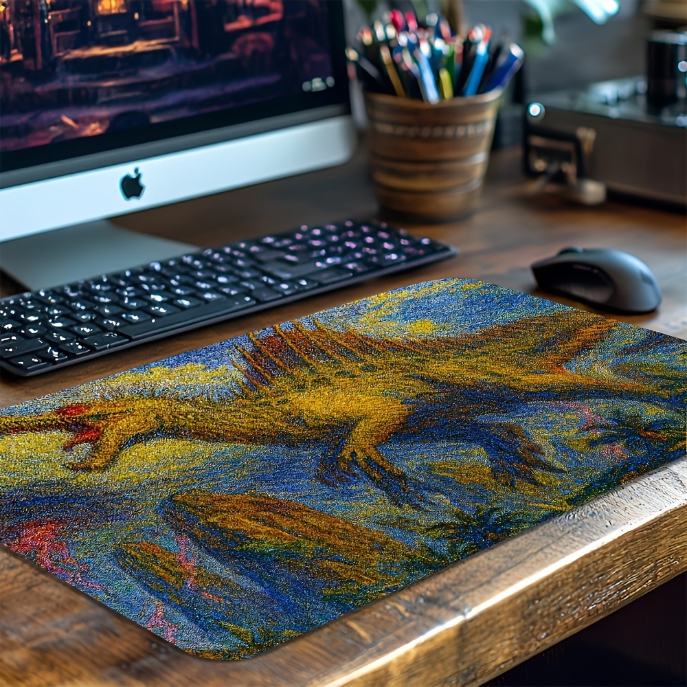 Mouse Gaming Retro - Retro Spinosaurus Playmat Non-slip DeskPad Extended