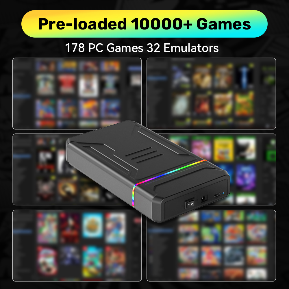 3TB External Retro Game HDD Em - Retro Gaming Hard Drive recension och pris