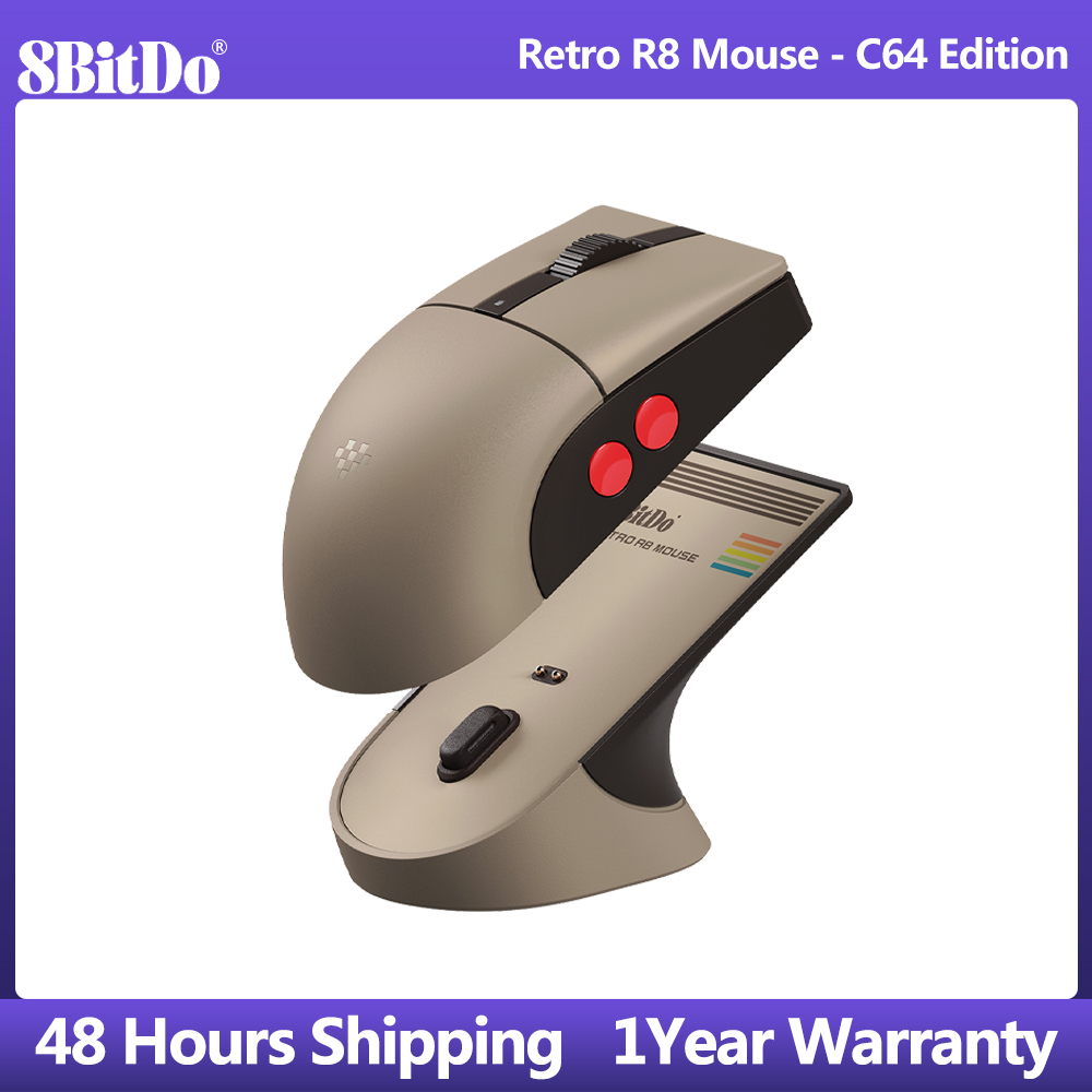 8BitDo Retro R8 Mouse with Mic - Mouse Gaming Retro recension och pris