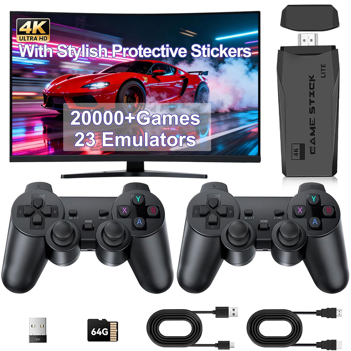 M8 Game Console 20000+ Games E - Retro Gaming With Projector recension och pris