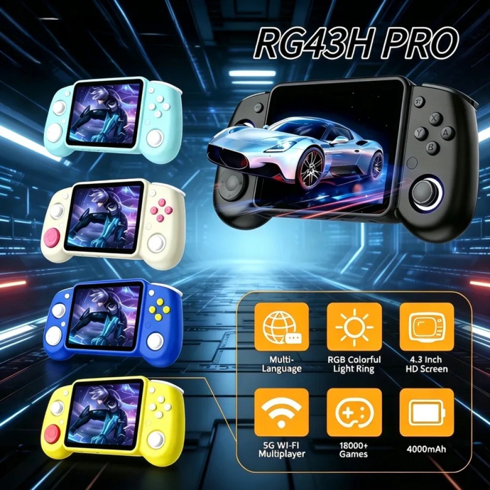 RG43H Pro Portable Retro Handh - Gaming Retro Arcade recension och pris