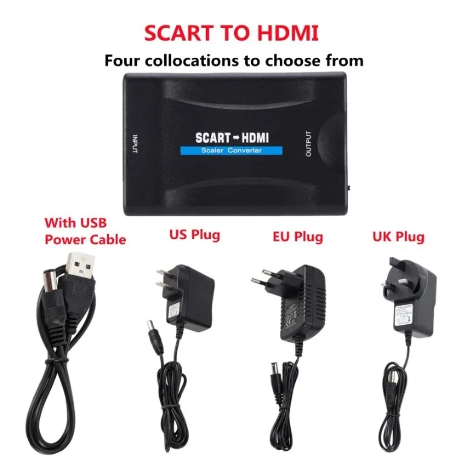 1080P SCART To HDMI-compatible - Scart To Hdmi recension och pris