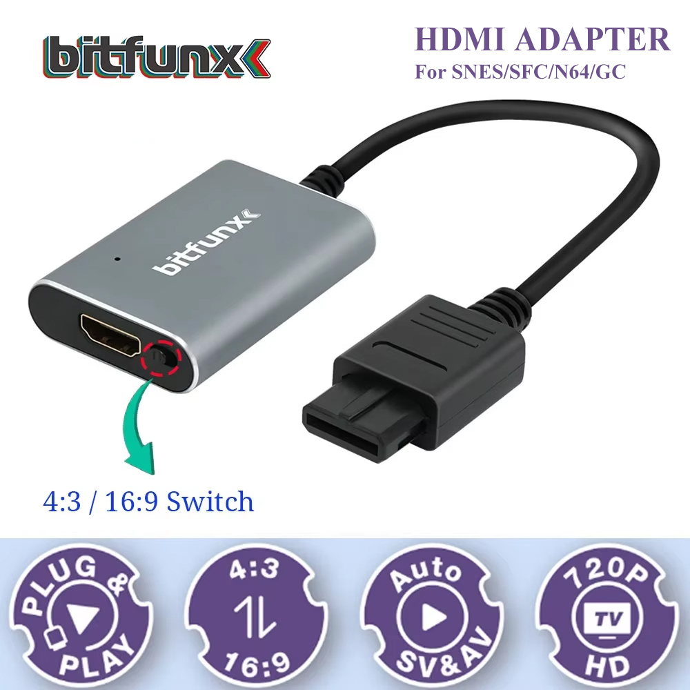Bitfunx 720P Svideo / AV To HD - Retro Gaming Emulator recension och pris