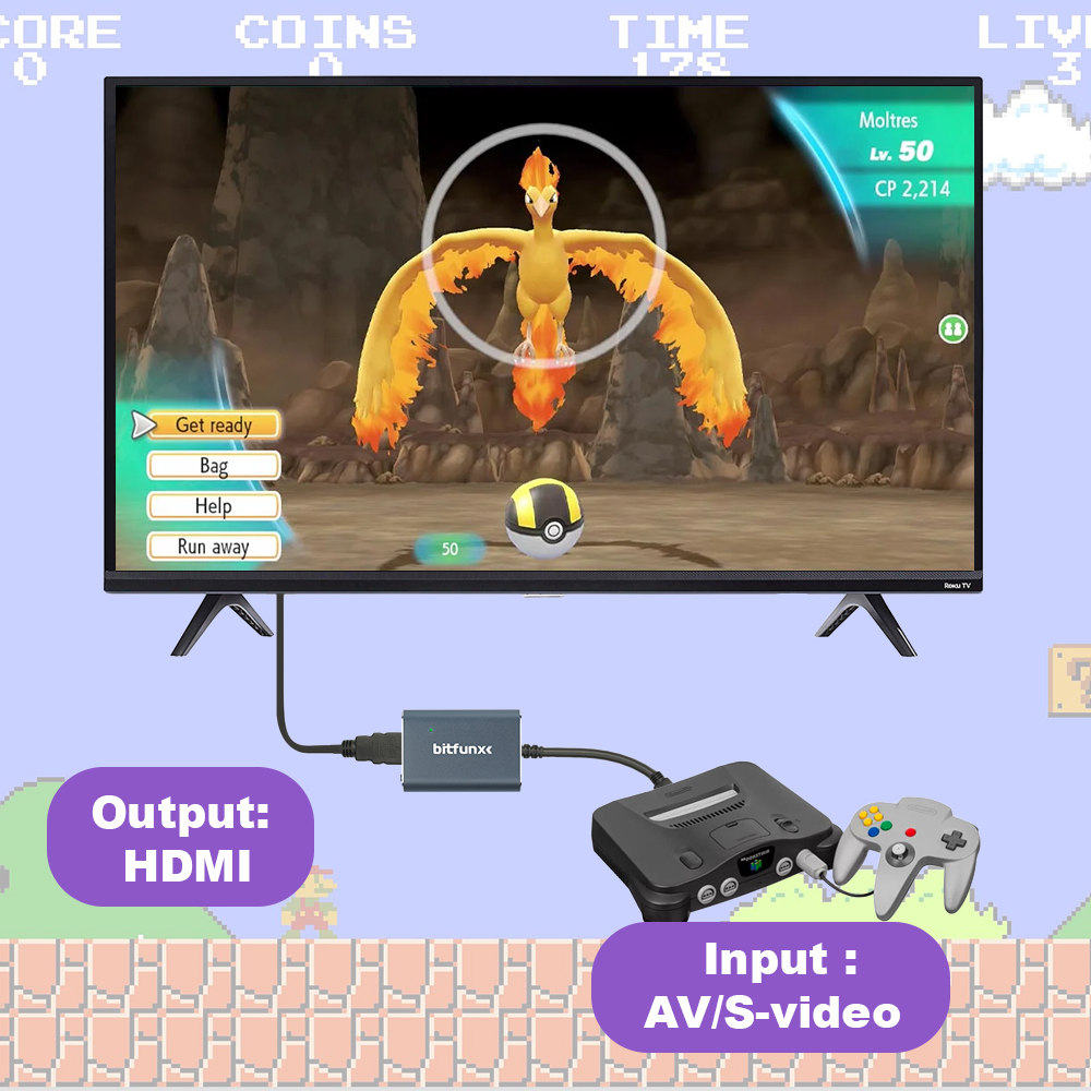 Bitfunx 720P Svideo / AV To HD - Retro Gaming Emulator recension och pris
