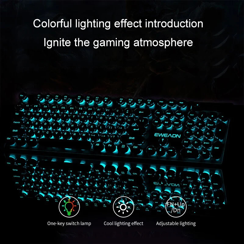Retro Punk Mechanical Feel Key - Mouse Gaming Retro recension och pris