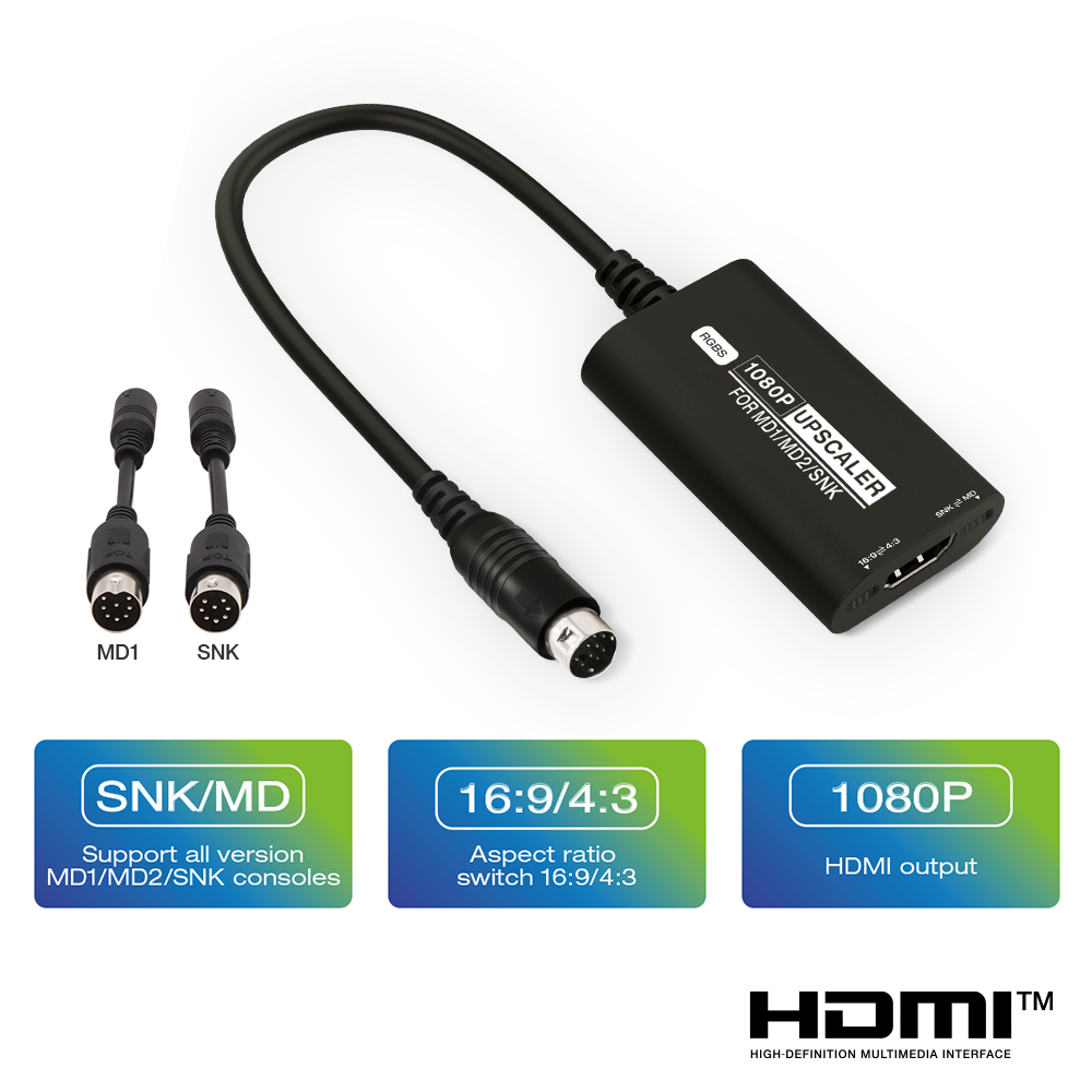 RGBS Upscaler For SEGA MD1 MD2 - Retro Gaming Hard Drive recension och pris
