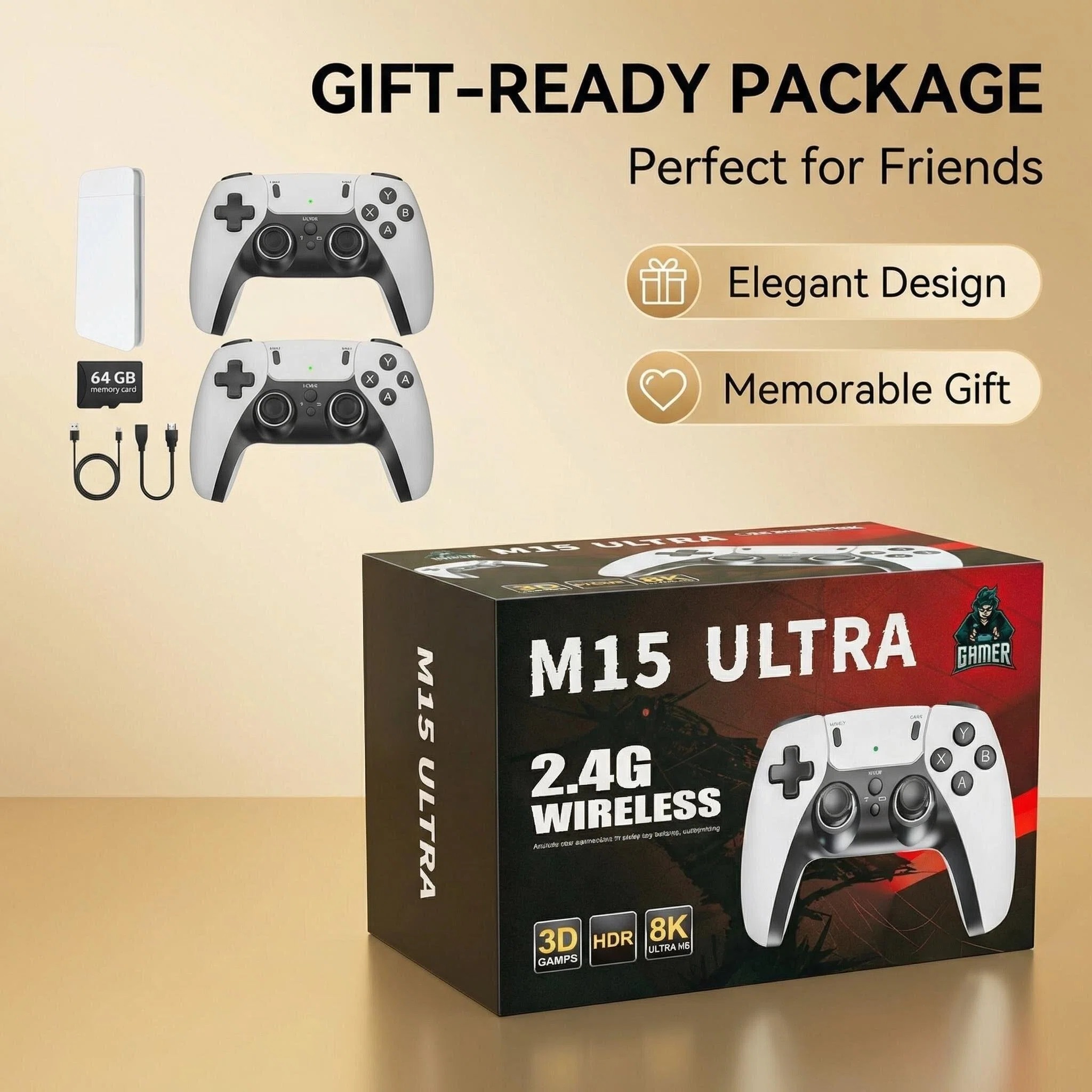 M15 Ultra 2.4G Wireless Game S - Retro Gaming Emulator recension och pris