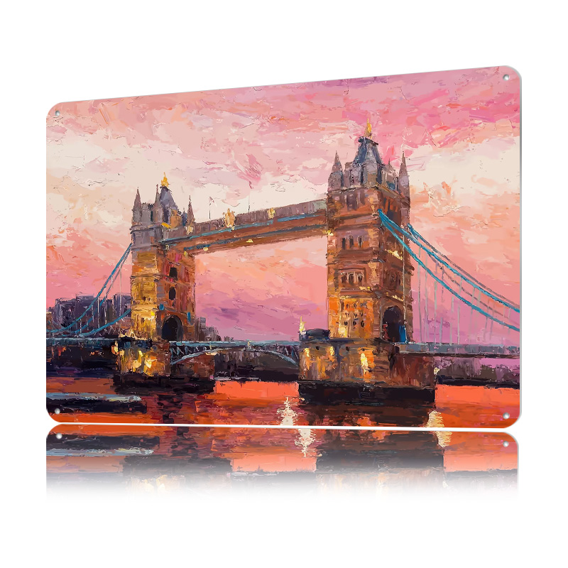 Travel to London Metal Poster  - Retro Gaming In London recension och pris