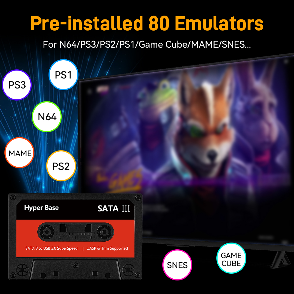 Batocera 500G/2T Emulator Game - Retro Gaming Emulator recension och pris