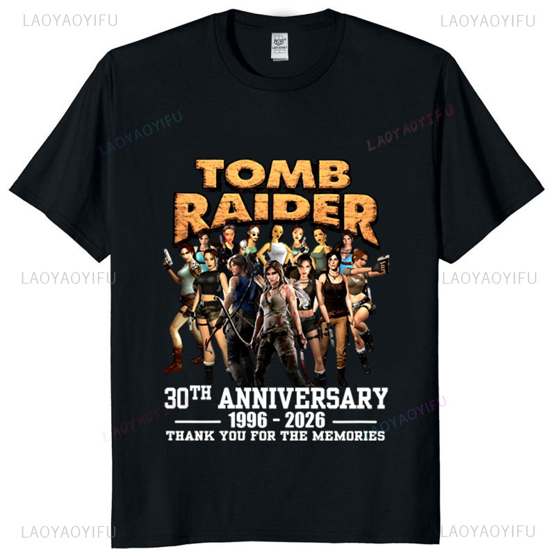 Tomb Raider 30th Anniversary U - Retro Gaming T Shirts recension och pris