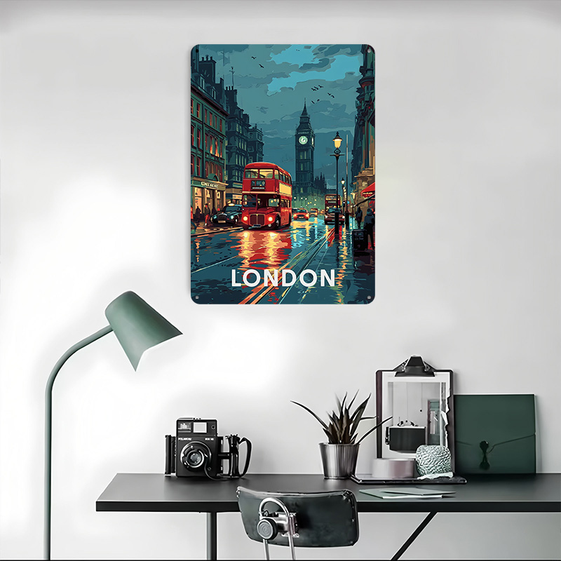 London Big Ben Tinplate Poster - Retro Gaming In London recension och pris