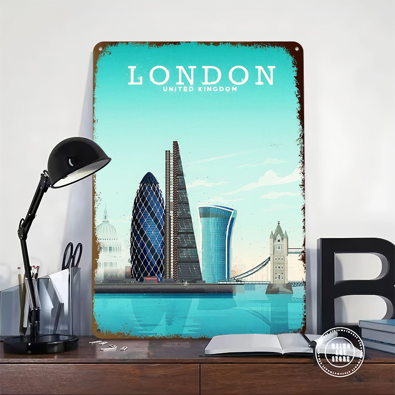London Travel Metal Poster Cus - Retro Gaming In London recension och pris