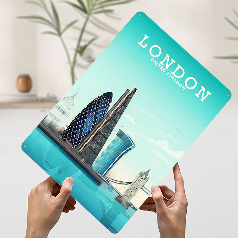 London Travel Metal Poster Cus - Retro Gaming In London recension och pris