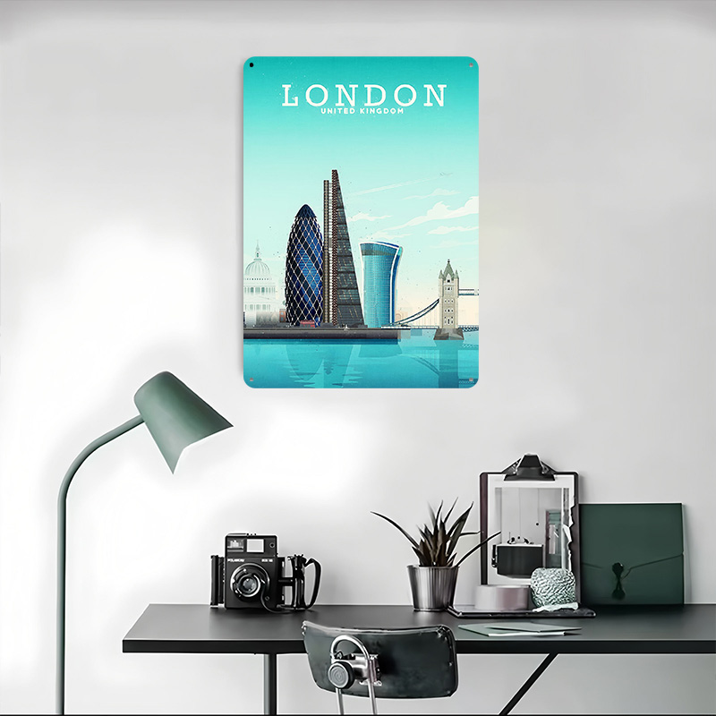 London Travel Metal Poster Cus - Retro Gaming In London recension och pris