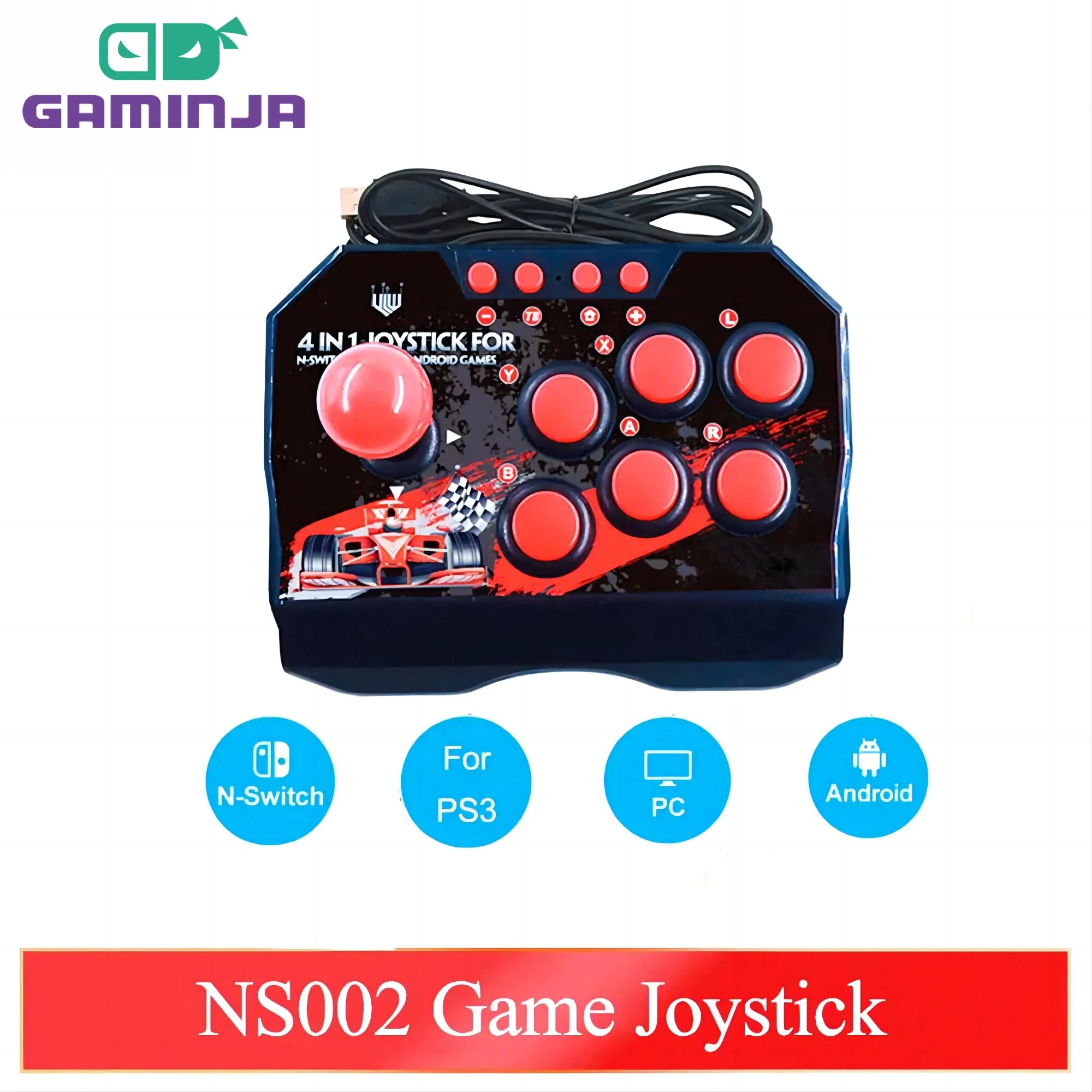 GAMINJA NS002 4 In 1 Retro Arc - Retro Gaming Raspberry Pi recension och pris