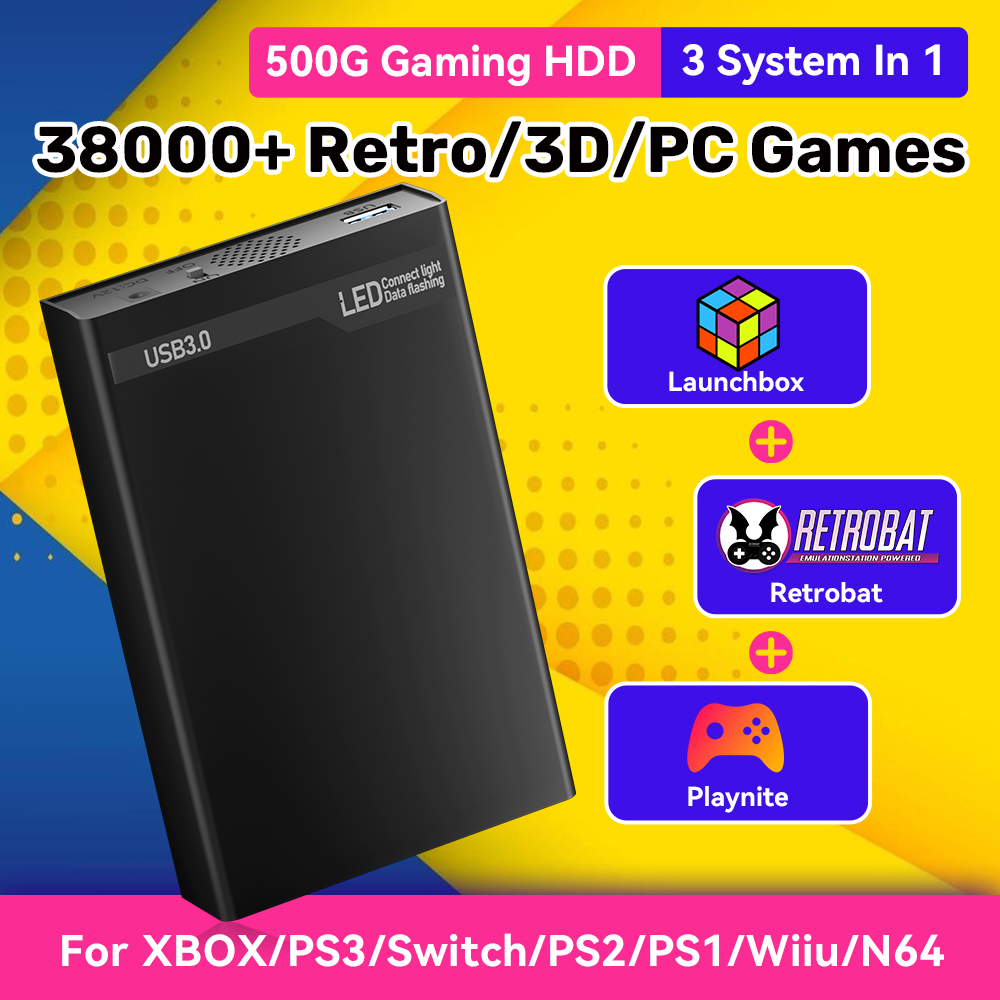 Mix500G Portable Game Hard Dri - Retro Gaming Hard Drive recension och pris