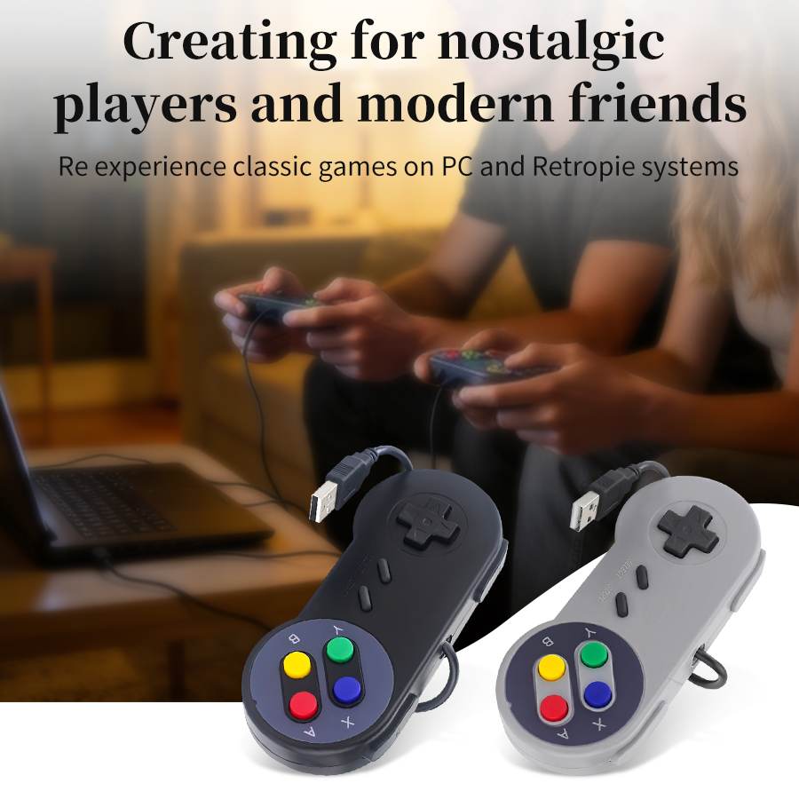 USB Gamepad Gaming Joystick Re - Retro Gaming For Windows recension och pris