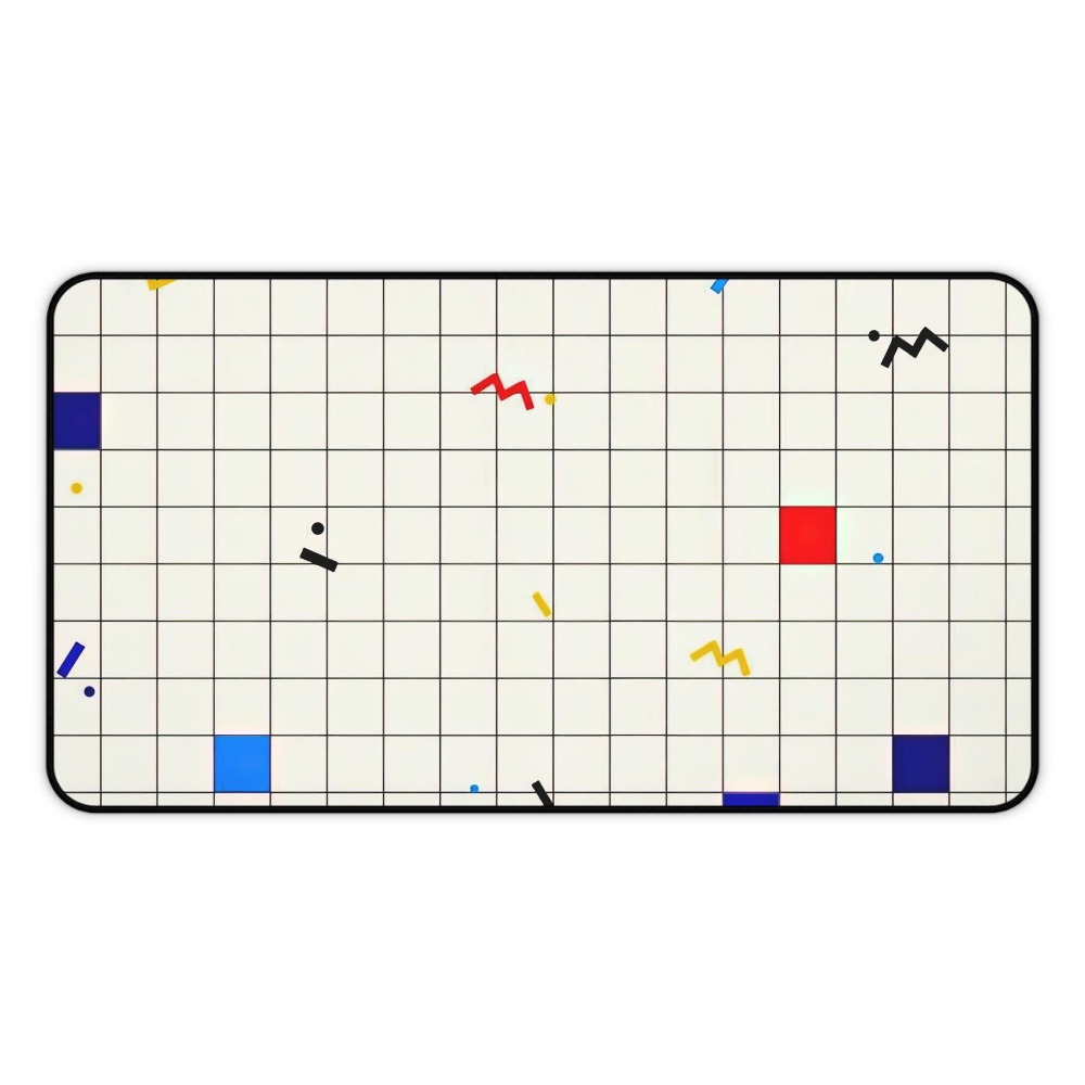 Retro Geometric Grid Desk Mat  - Mouse Gaming Retro recension och pris