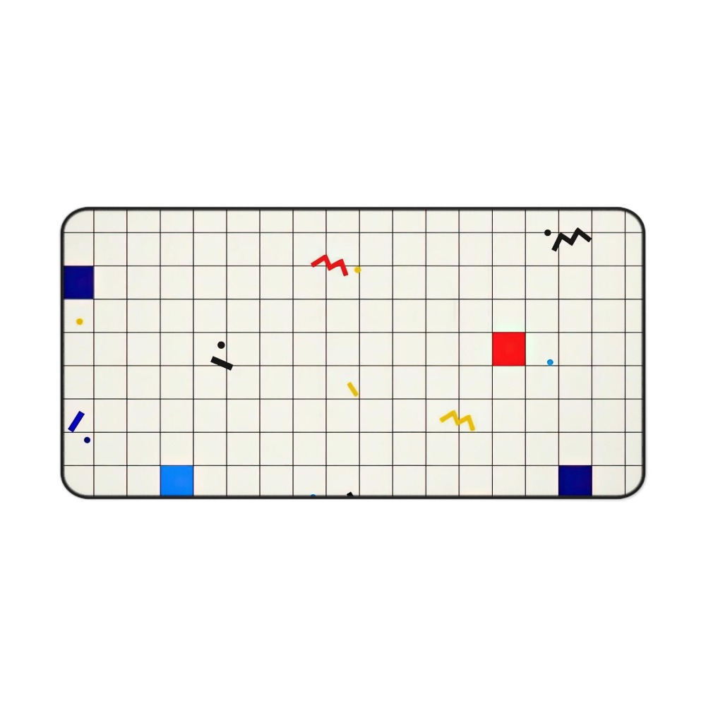 Retro Geometric Grid Desk Mat  - Mouse Gaming Retro recension och pris