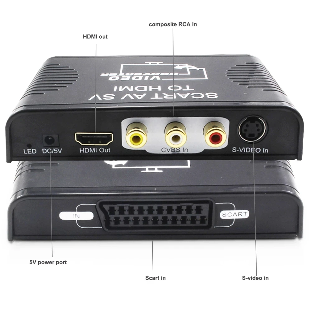 S-video composite AV Scart to  - Scart To Hdmi recension och pris